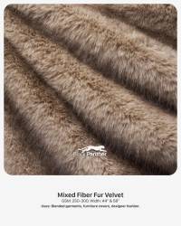 Mixed Fiber Fur Velvet Fabric 250-300 GSM | 44” & 58” Width | Garments, Furniture & Fashion  in Surat